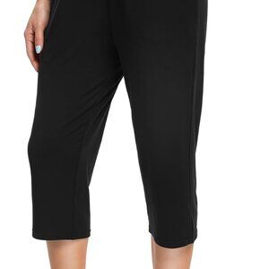Lightweight High Waisted Yoga Capri Pants with Pockets - Women's Activewear
